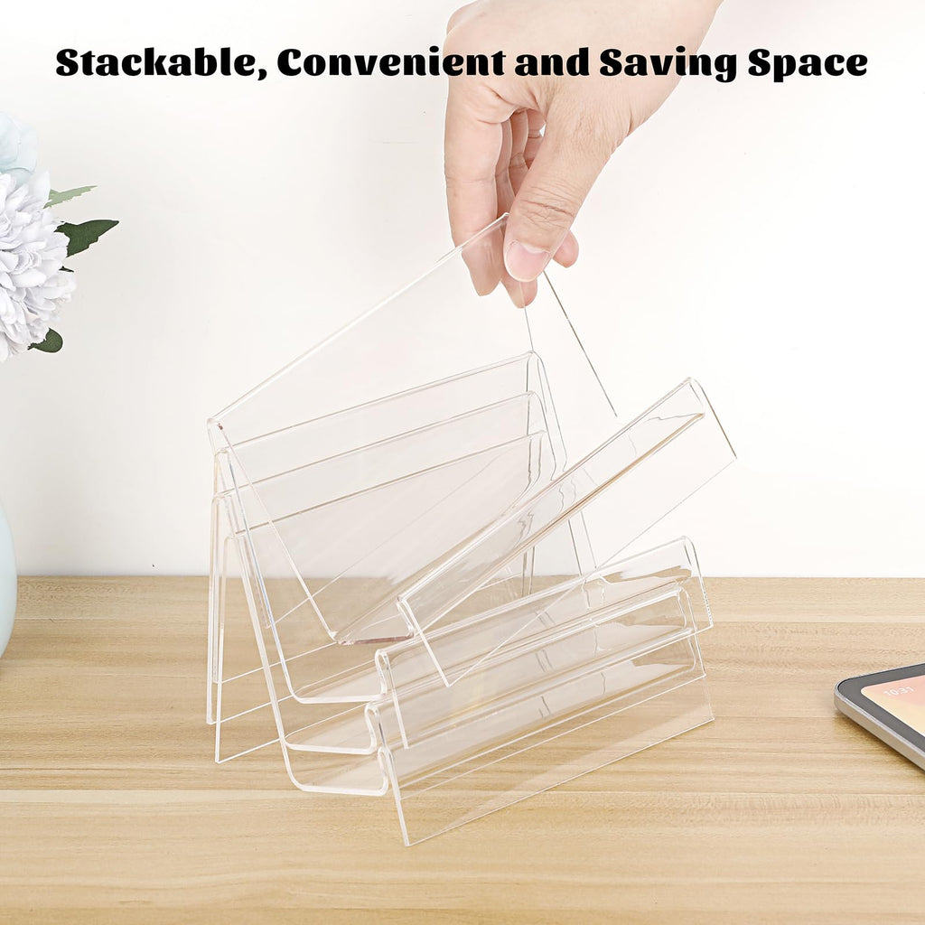 SUMNACON 8pcs Acrylic Purse Wallet Display Stand, Clear Only Stand - image 4