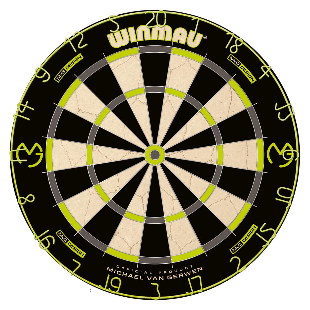 WINMAU Michael van Gerwen MvG Dartboard Cabinet Set | 2 Sets of Darts