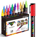 Alitastro 18 Acrylic Paint Pens | 2-3mm Medium Tip Waterproof Markers