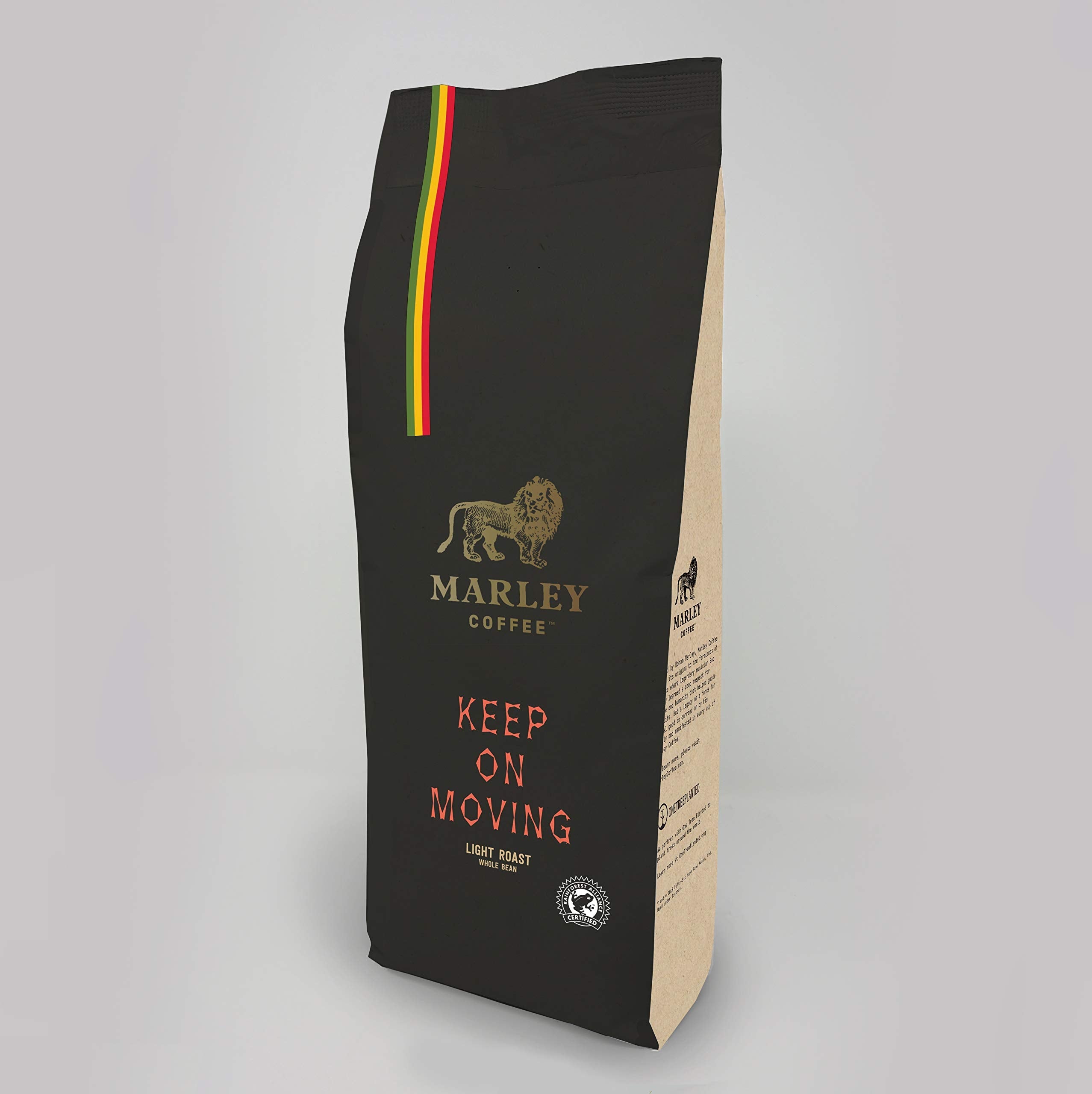 Marley Coffee Keep On Moving Light Roast Whole Beans - 1kg Bag