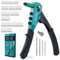 Libraton Heavy Duty Pop Rivet Gun Set with 120 Rivets & 4 Drill Bits