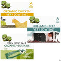 Kallo Very Low Salt Stock Cube Bundle - Beef, Chicken & Vegetable 3 Pack