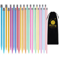 Reessy Aluminium Knitting Needles Set – 14 Pairs Single Pointed 2mm-10mm