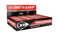 Dunlop Progress Red Squash Balls – Medium Speed Training Pack (12 Count)