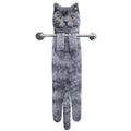 AGRIMONY Cat Hand Towels – Absorbent Hanging Bathroom & Kitchen Decor