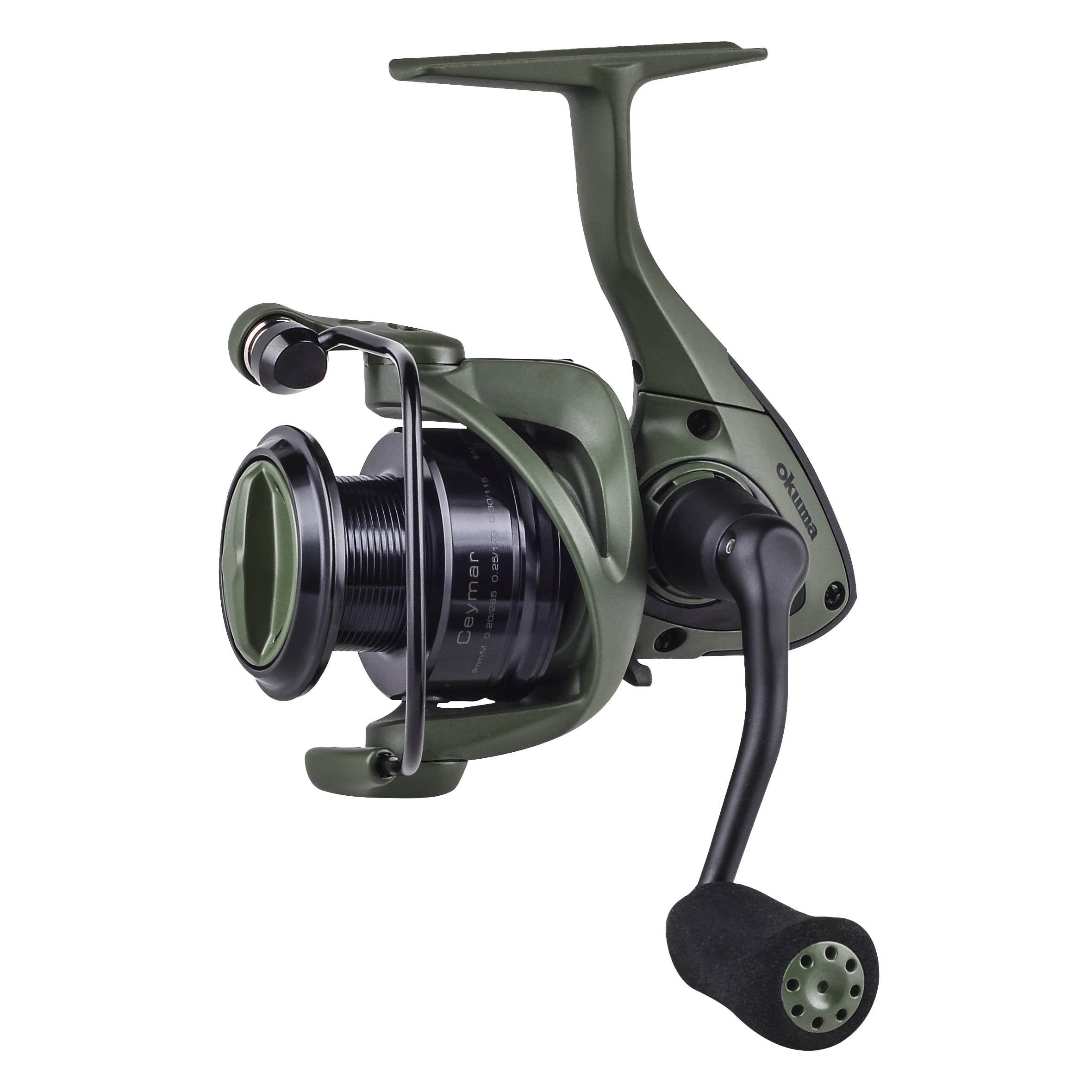 Okuma Ceymar ODT Tactical 4000 Spinning Reel - Matte Green, 7BB+1RB