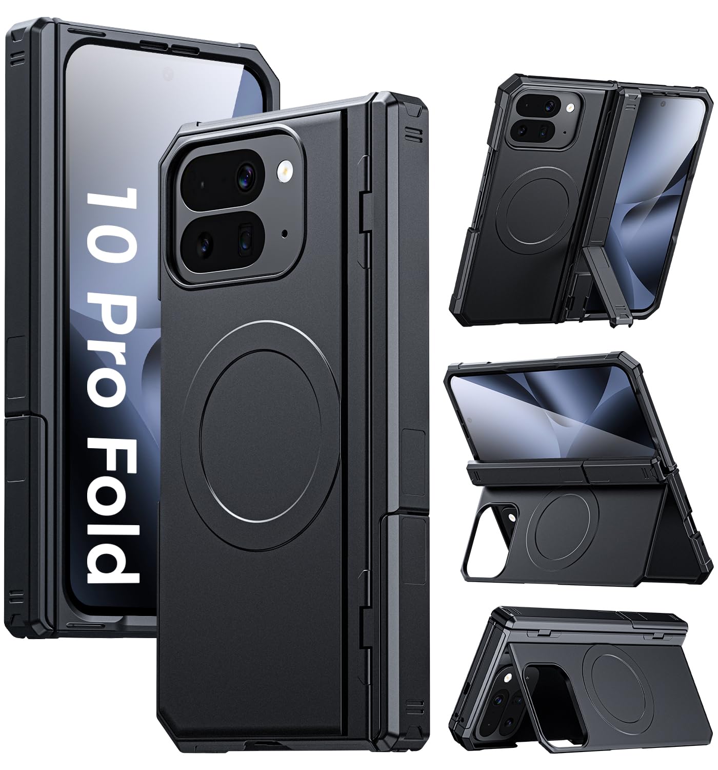 Google Pixel 10 Pro Fold Magnetic Case with Dual Kickstand