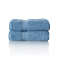 ALCLEAR Terry Hand Towels – 2-Pack 100% Cotton Oeko-Tex – Jeans Blue