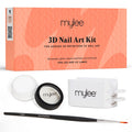 Mylee 3D Nail Art Kit | Clear Powder, Catcher & 9mm Liner Brush
