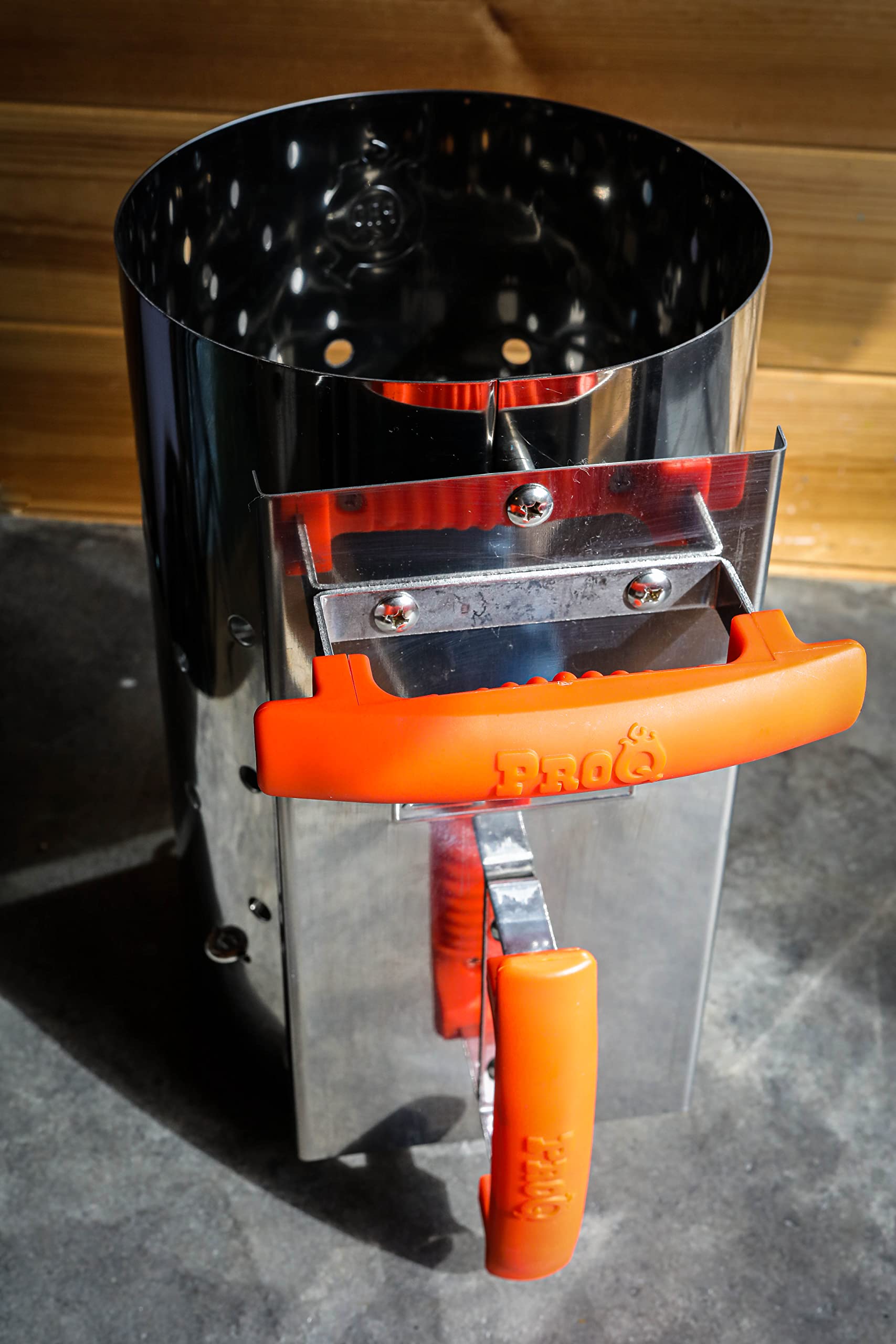 ProQ Stainless Steel Charcoal Chimney Starter | Dual Handle BBQ Tool