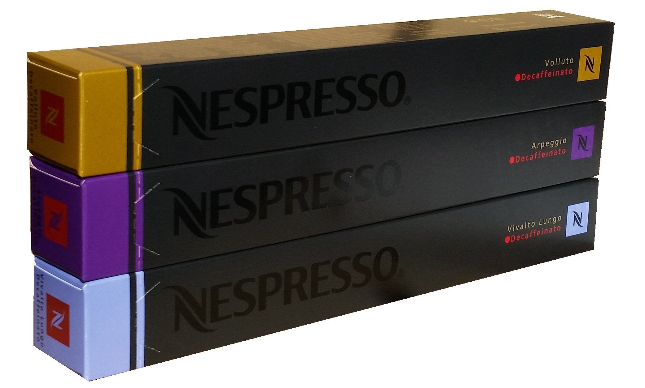 Nespresso Decaffeinato Variety Pack - 30 Decaf Coffee Capsules