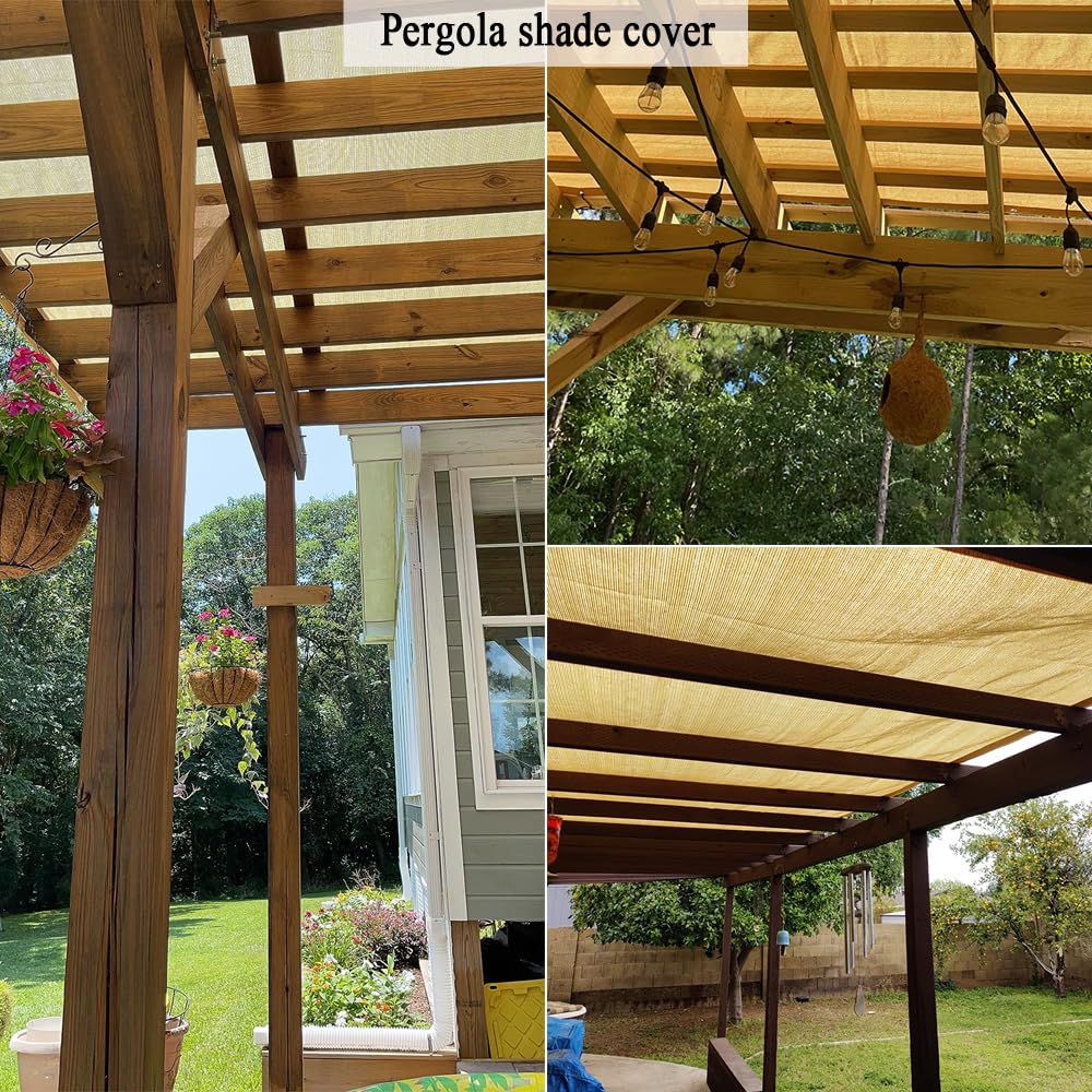 Vocray 90% Sun Shade Cloth - 1.8x3m UV Protection Mesh with Grommets