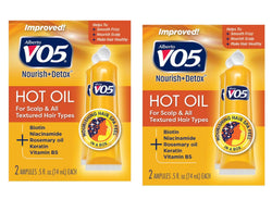 VO5 Hot Oil Therapy Treatment – Vitamin & Protein Hair Repair (2 Pack)