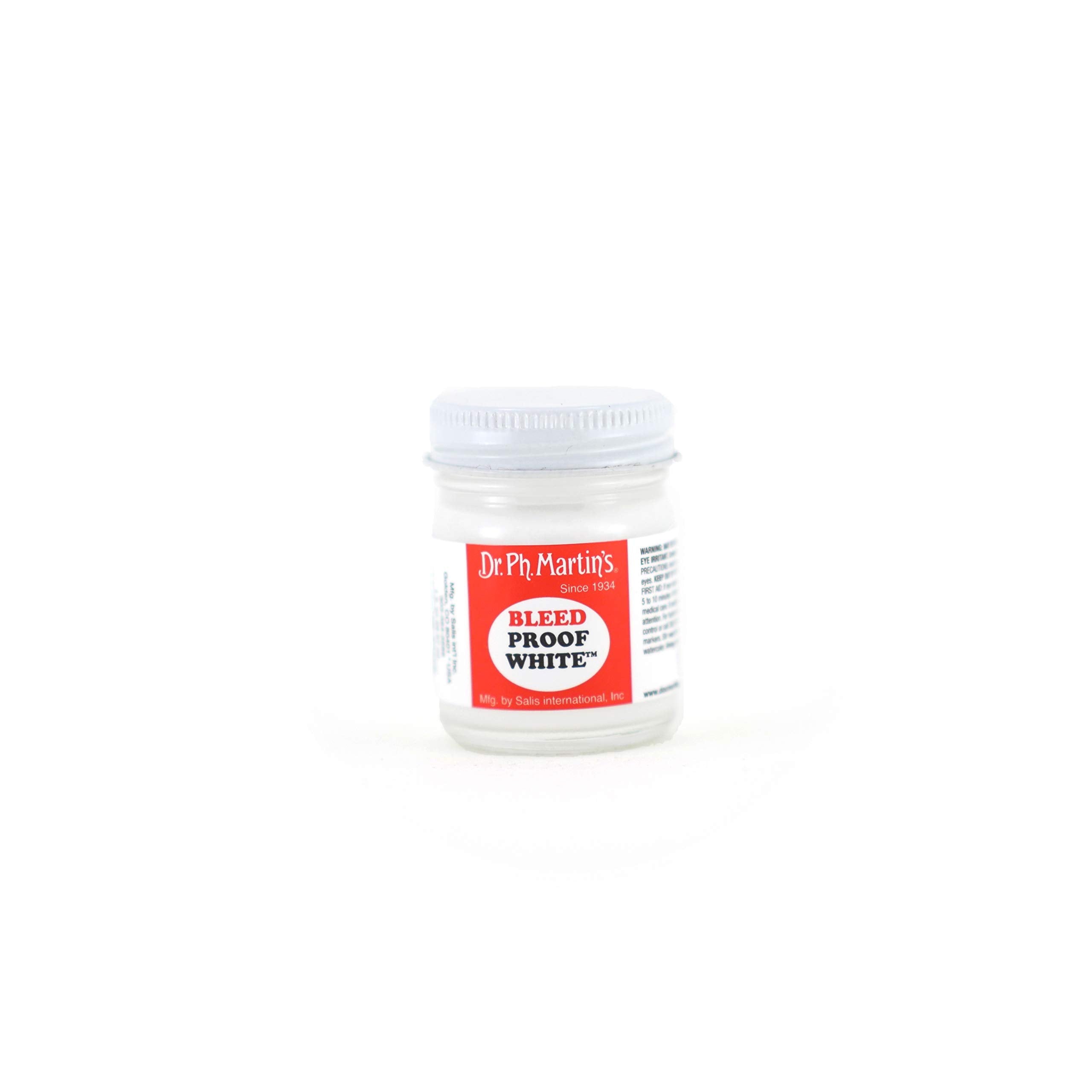 Dr. Ph. Martin's Bleedproof White Opaque Ink for Watercolor, 1.0 oz
