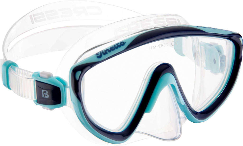 Cressi Kids Snorkeling Kit – Tinetto Mask & Iguana Dry Snorkel Set