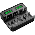 EBL 8-Bay LCD Universal Battery Charger for AA AAA C D Ni-MH Batteries