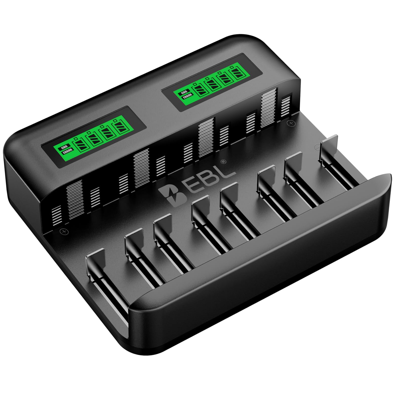 EBL 8-Bay LCD Universal Battery Charger for AA AAA C D Ni-MH Batteries