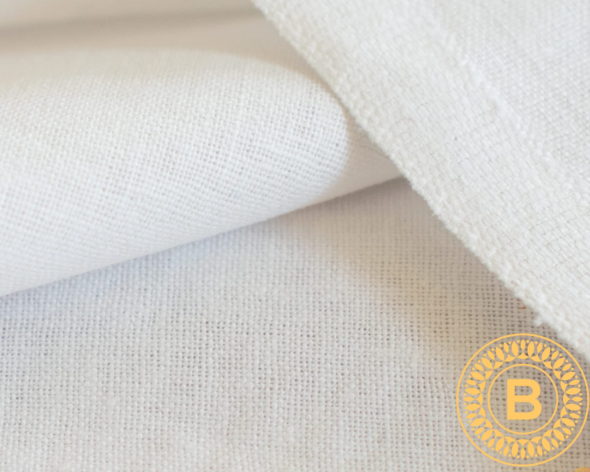 Plain White 100% Cotton Fabric | 150cm Extra Wide for Sewing