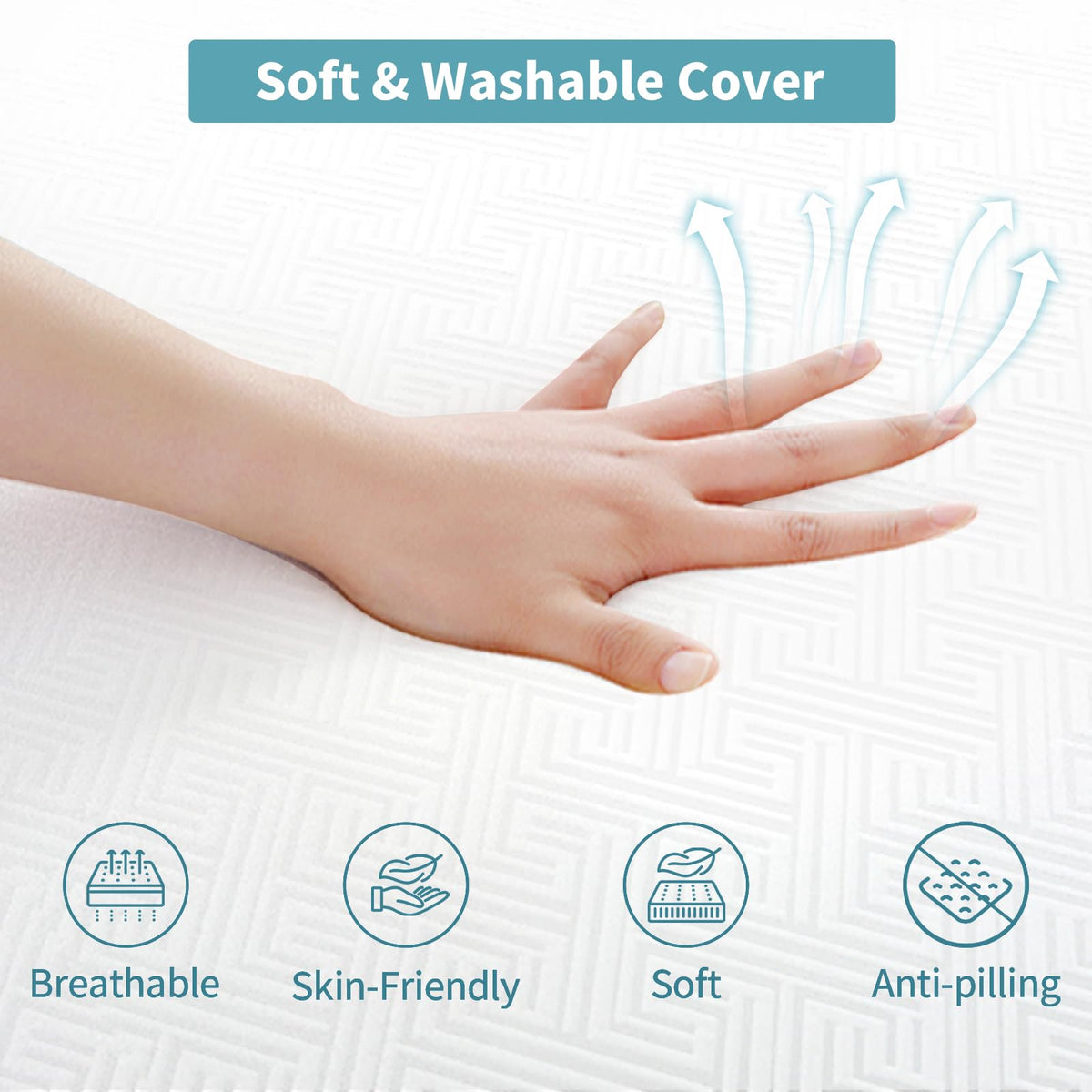 Doubleslee Folding Mattress Single Size, 4-Fold, 90x190x10cm - image 2