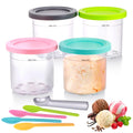 Hejo Ice Cream Tubs for Ninja CREAMi NC300UK, 16oz Pints with Scoop