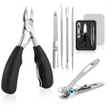 Azymi 6-in-1 Toenail Clippers Set for Thick Nails | Heavy Duty Kit