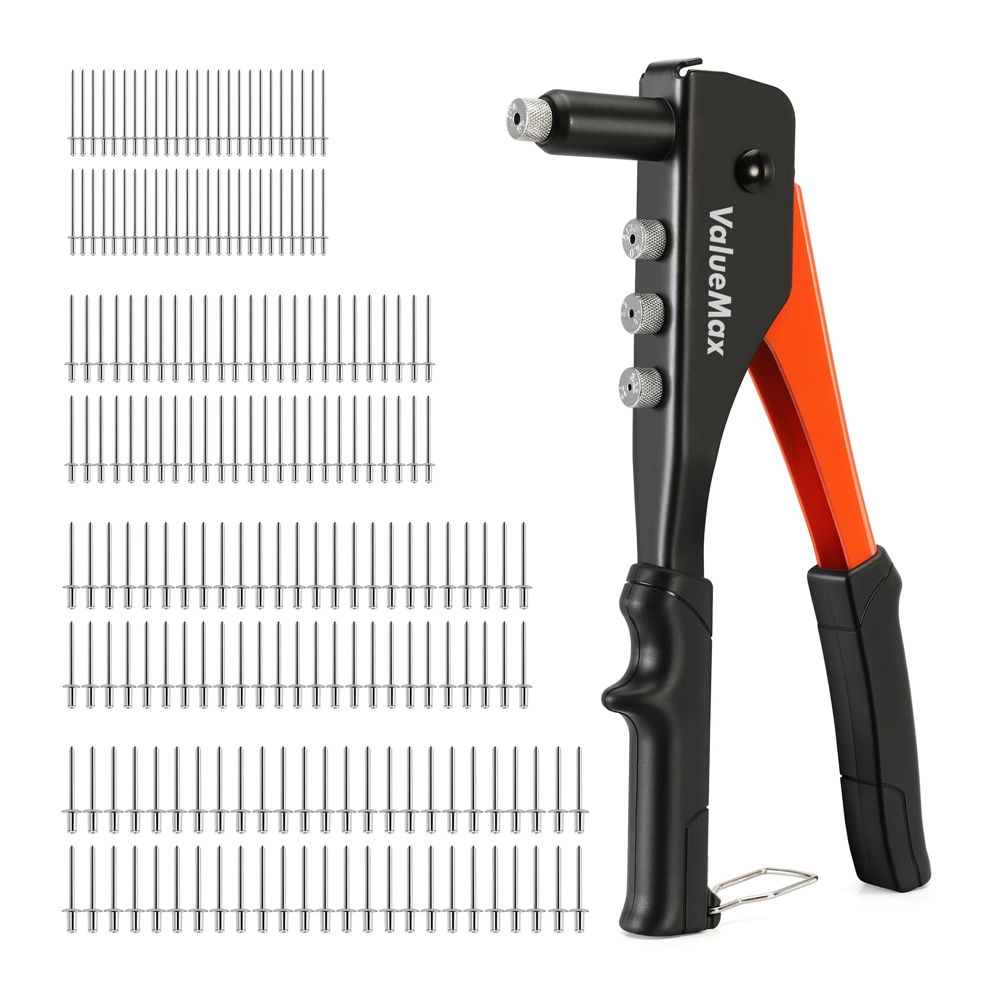 ValueMax 4-in-1 Heavy Duty Rivet Gun Set with 200 Pop Rivets