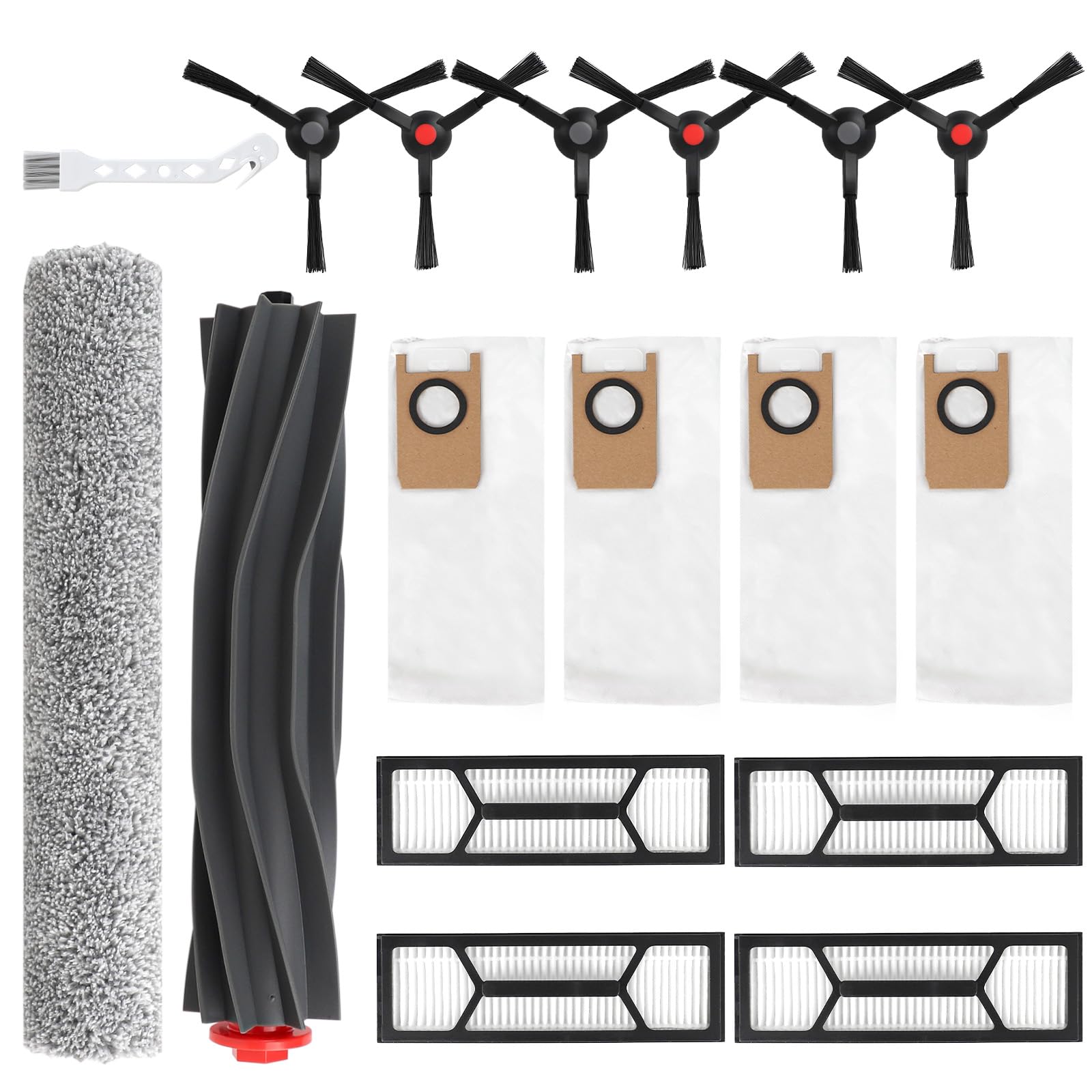 Feilifan 17-Piece Replacement Kit for eufy Omni S1 Pro Robot Vacuum