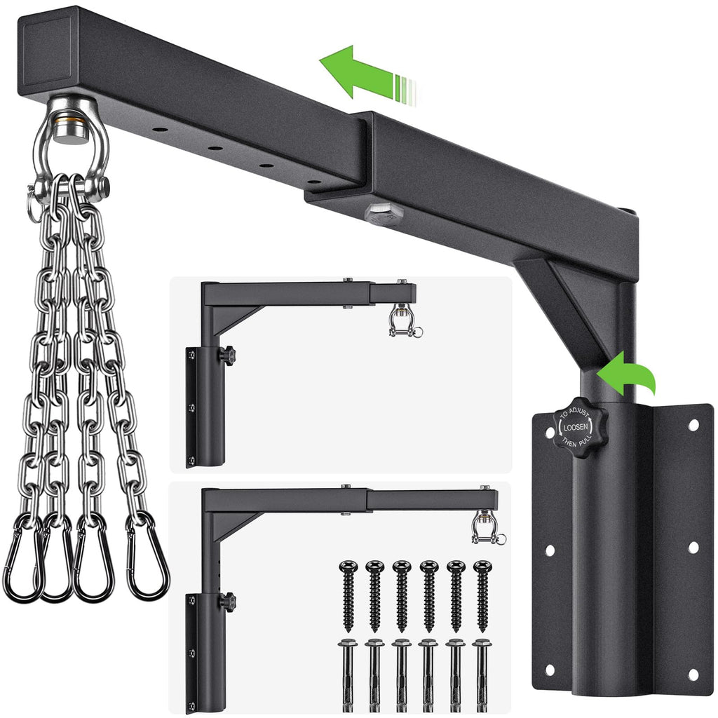BeneLabel Heavy Bag Wall Mount Hanger | Adjustable Boxing Bracket
