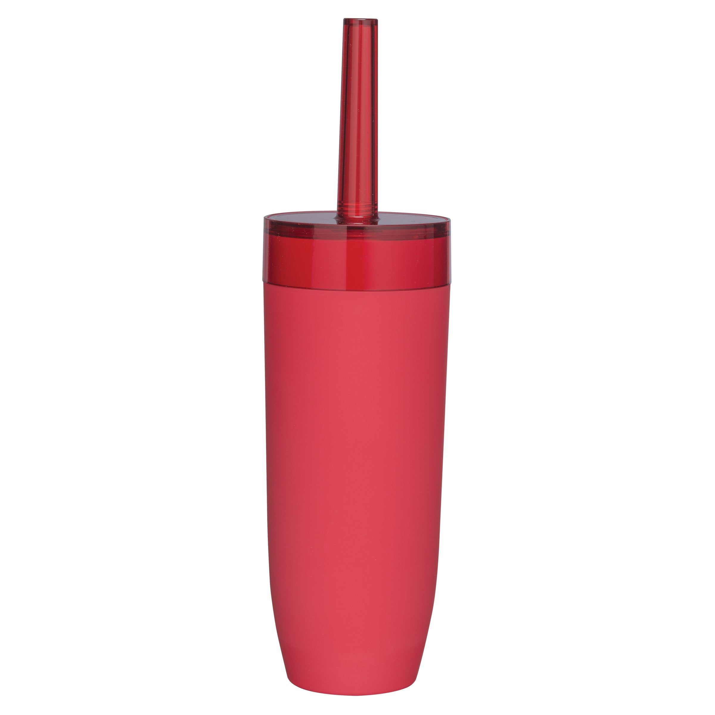 Sealskin Bloom Toilet Brush and Holder | Red ABS Plastic – 36cm