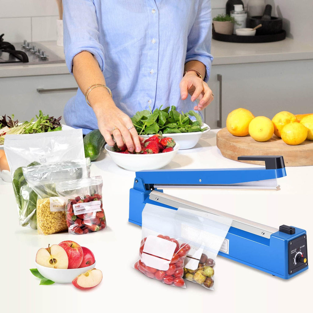 400mm Impulse Heat Sealer | Manual Tabletop Plastic Bag Sealer