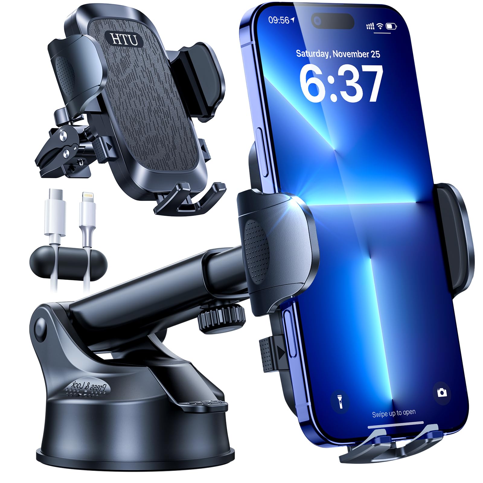 Jolof Store Universal Car Phone Mount | Military-Grade Suction Holder