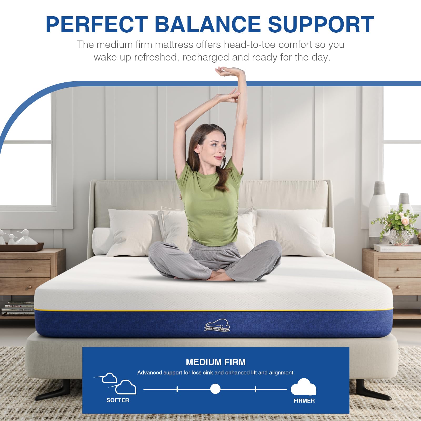 Wowttrelax 3ft Single Memory Foam Mattress | 8 Inch Gel Pressure Relief