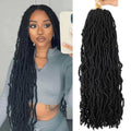 Alaleibaby 24 Inch Faux Locs Crochet Hair | 6 Packs Pre-Looped Soft Locs