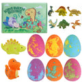 Dewocke 8-Piece Dinosaur Egg Bath Bombs for Kids with Surprise Toys