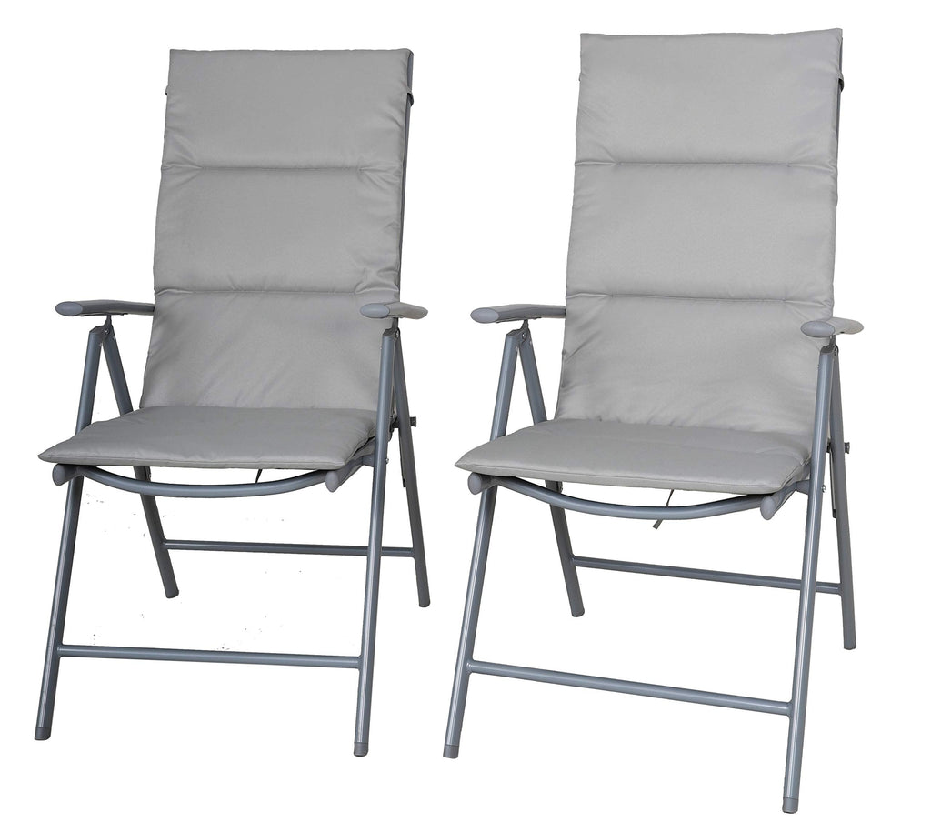 Chicreat Folding Camping Chairs | Set of 2 Adjustable Outdoor Seats