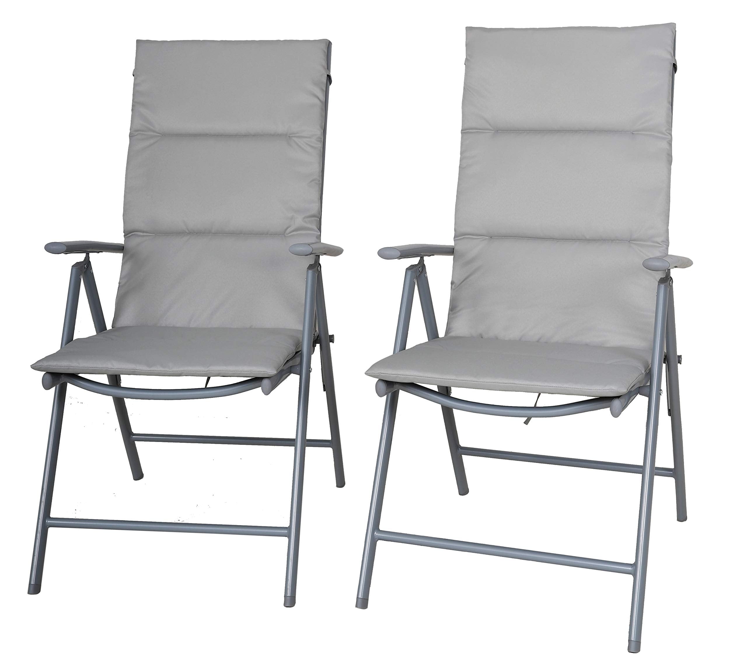 Chicreat Folding Camping Chairs | Set of 2 Adjustable Outdoor Seats