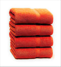 Nausha 4-Pack Bath Towels | 100% Egyptian Cotton 500 GSM - Orange