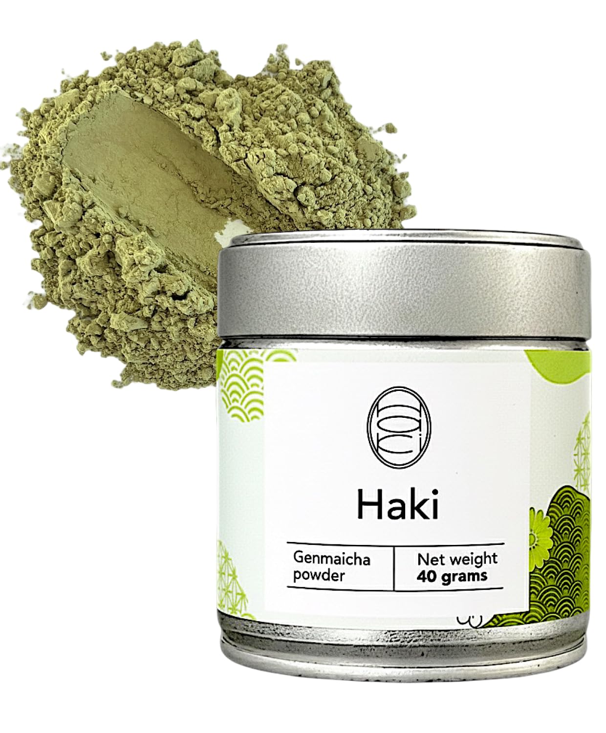 HAKI TEA Genmaicha Green Tea Powder – Roasted Rice Blend from Wazuka, 40g