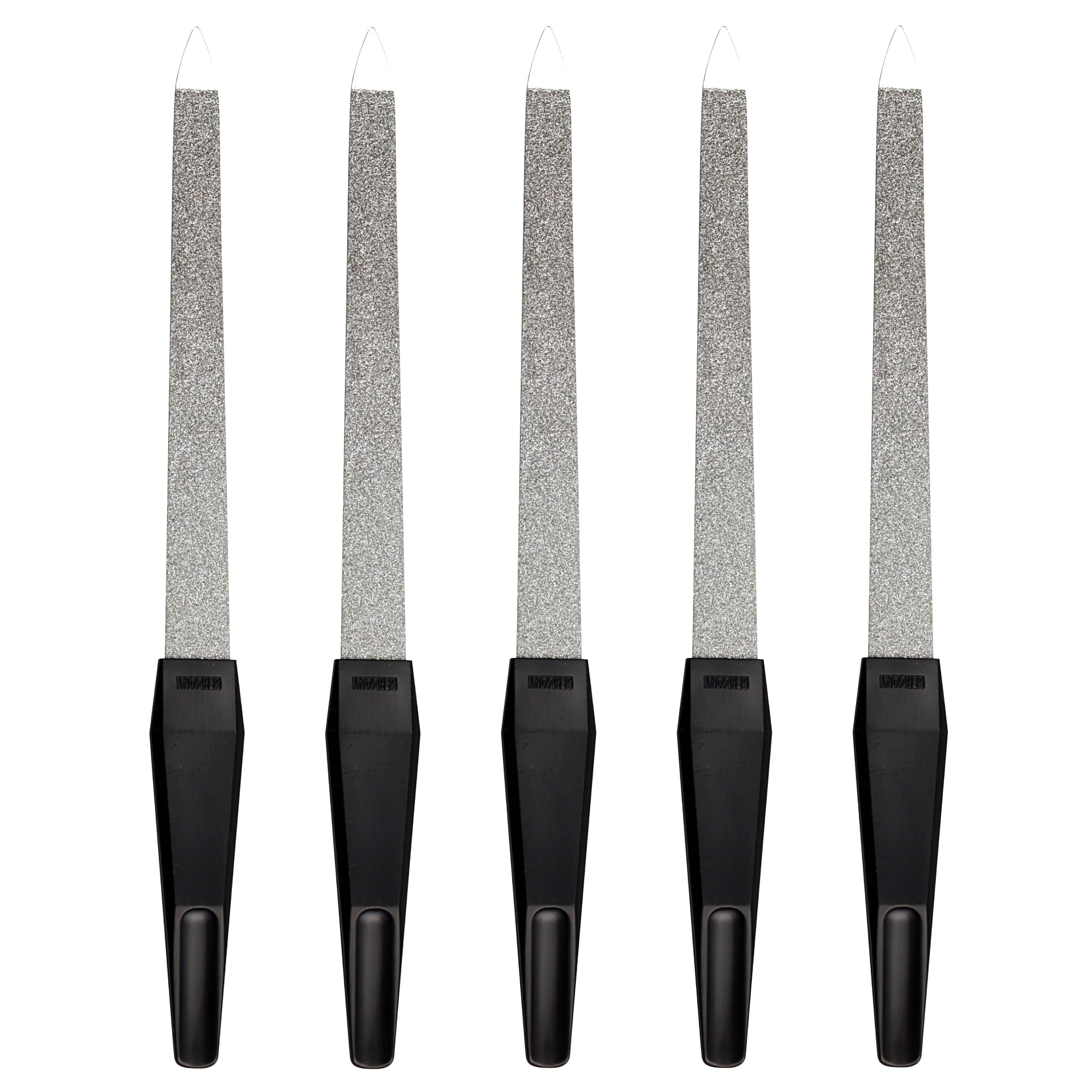 Sonnenschein Sapphire Nail File Set of 5 – 17cm German Steel Manicure
