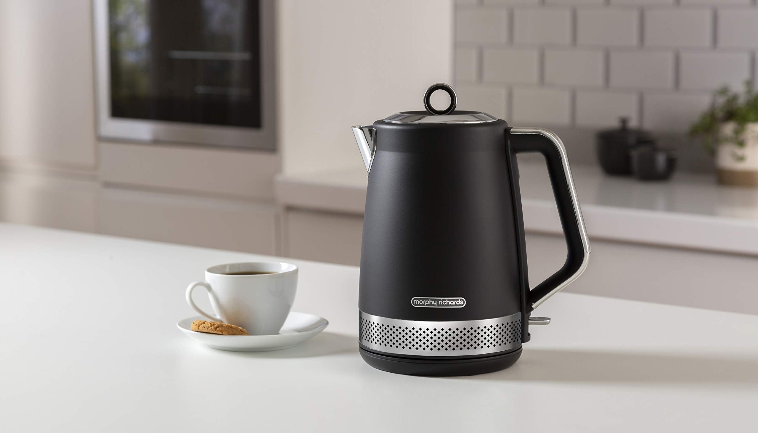 Morphy Richards Illumination Jug Kettle | 1.7L Rapid Boil - Black