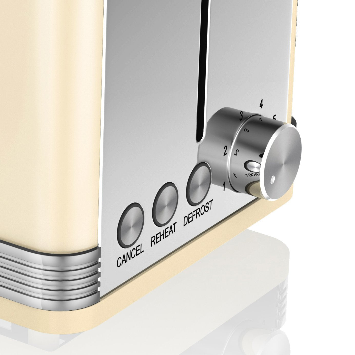 Swan Retro 2-Slice Toaster – 815W with 6 Browning Levels, Cream