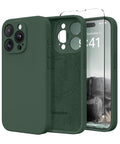 SuydanBox iPhone 13 Pro Case - MagSafe Silicone Shockproof - Alpine Green