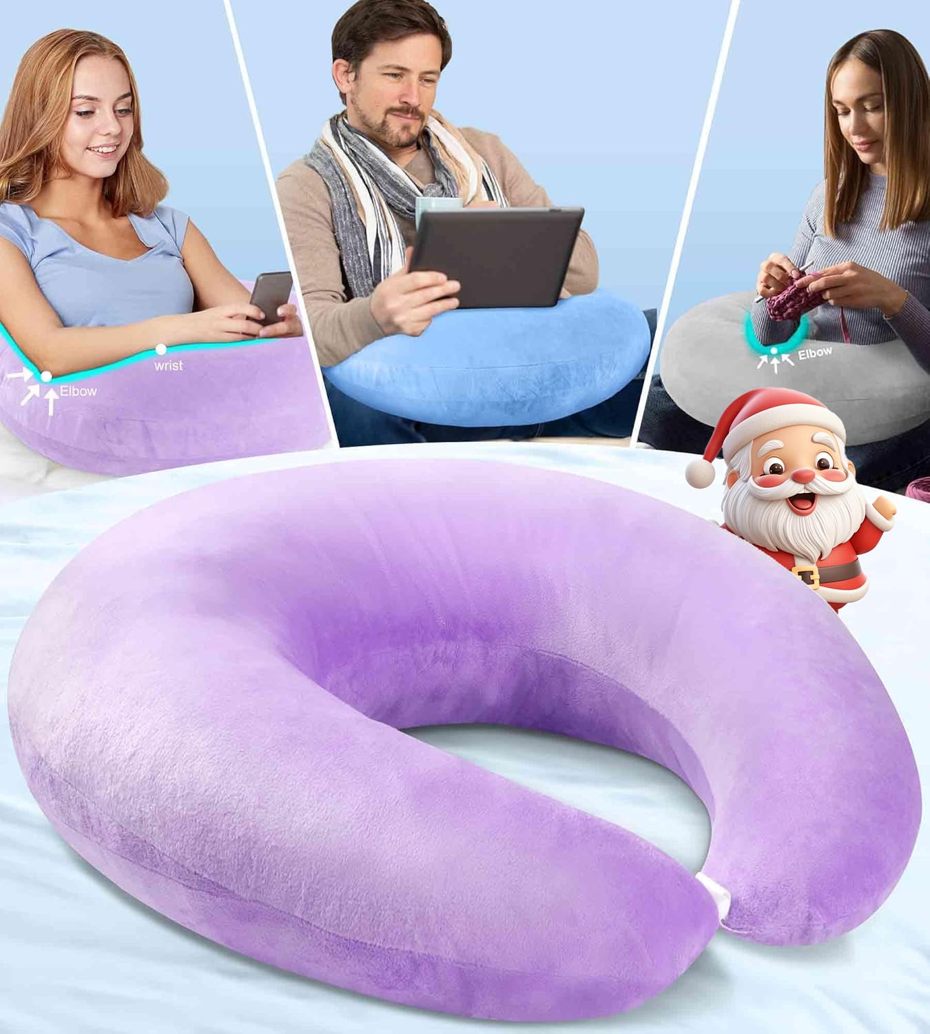 Jolof Store Reading Gaming Pillow – Ergonomic Arm Support Lap Desk