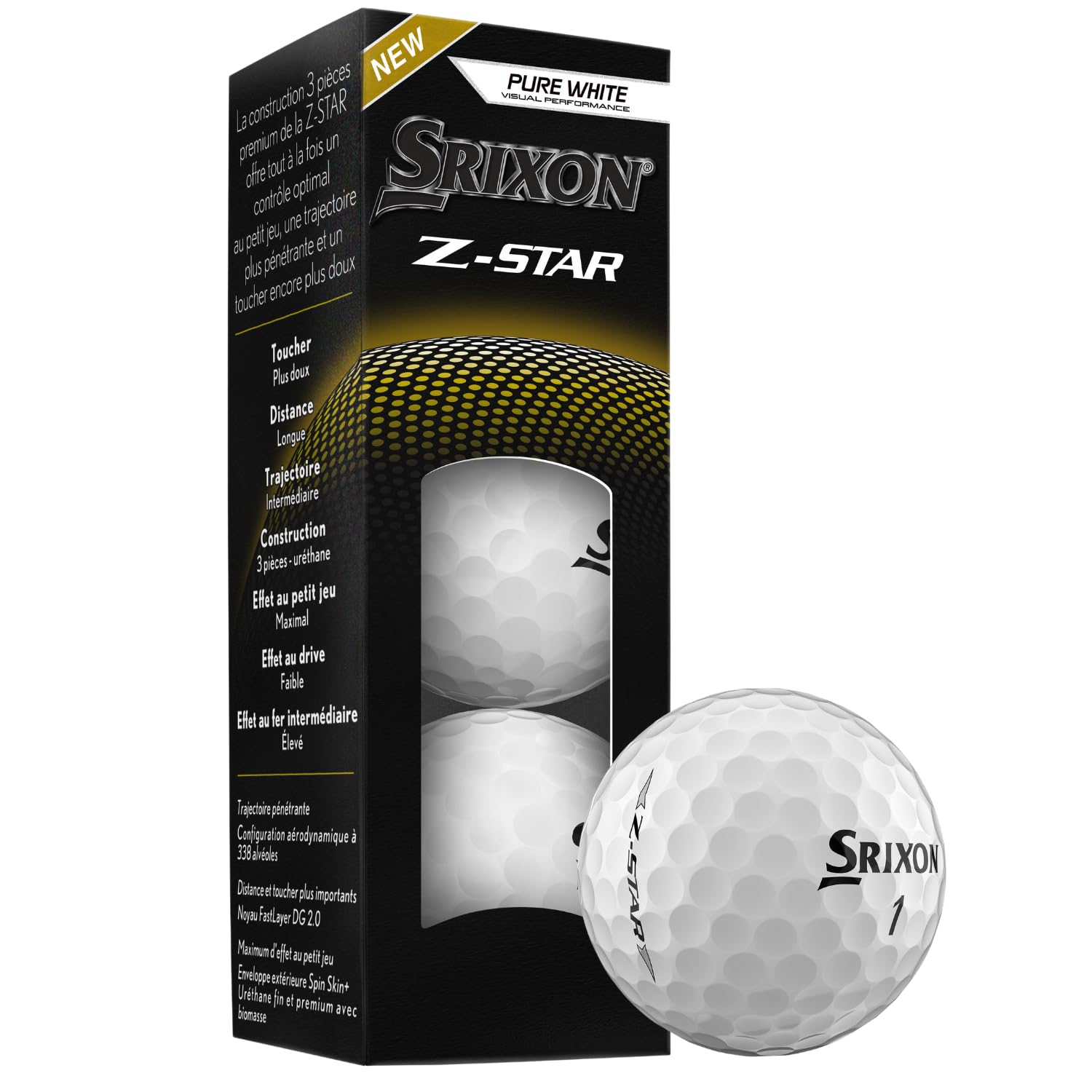 Srixon Z-STAR 9 Golf Balls – High Spin Urethane Cover with FastLayer Core