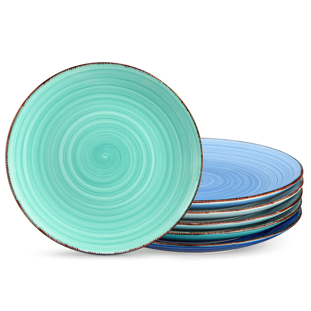 vancasso Bonita Ceramic Dinner Plates Set of 6 | 10.5 inch Scratch Resistant