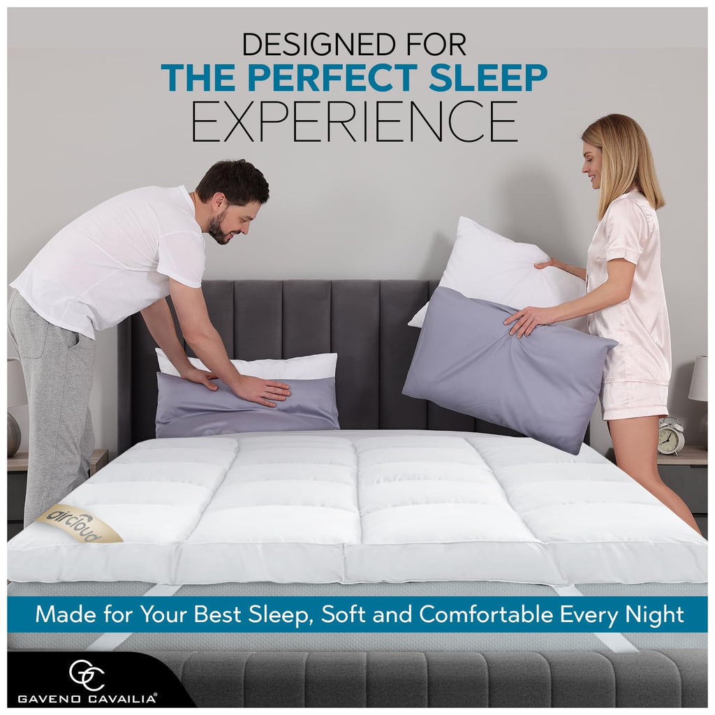 GC Gaveno Cavailia King Size Mattress Topper | 10cm Deep Quilted Pad