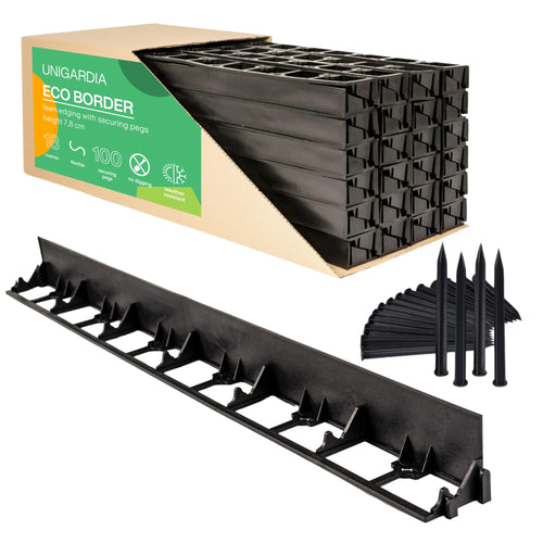 18m Flexible Lawn Edging – Invisible Plastic Garden Border