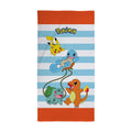Pokémon Kids Cotton Beach Towel – Pikachu & Friends Design, 70x140cm
