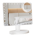 FUNTOUCH Large Lighted Vanity Makeup Mirror | 10X Magnification & 35 LEDs