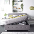 Aspire Beds Side Opening Ottoman Storage Bed | Linen King Size 5ft